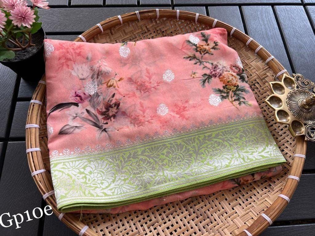 Crepe Georgette Printed Saree – Elegant Lightweight Fabric - Image 6