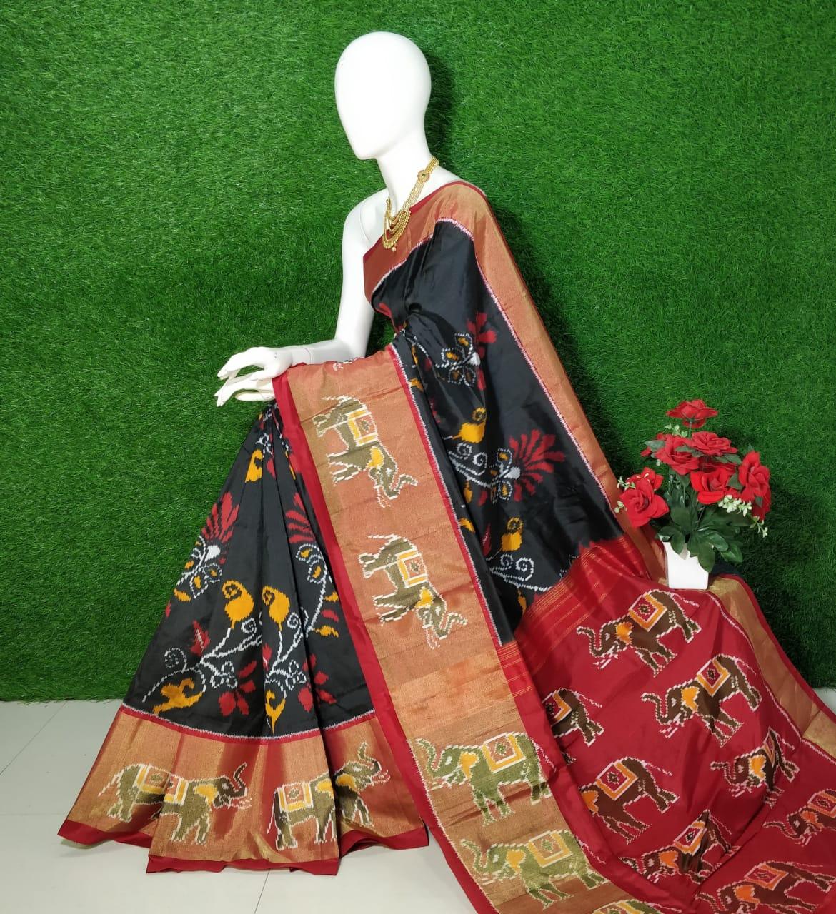 Poichampally Ikkat Kanchi Silk Sarees - Image 3