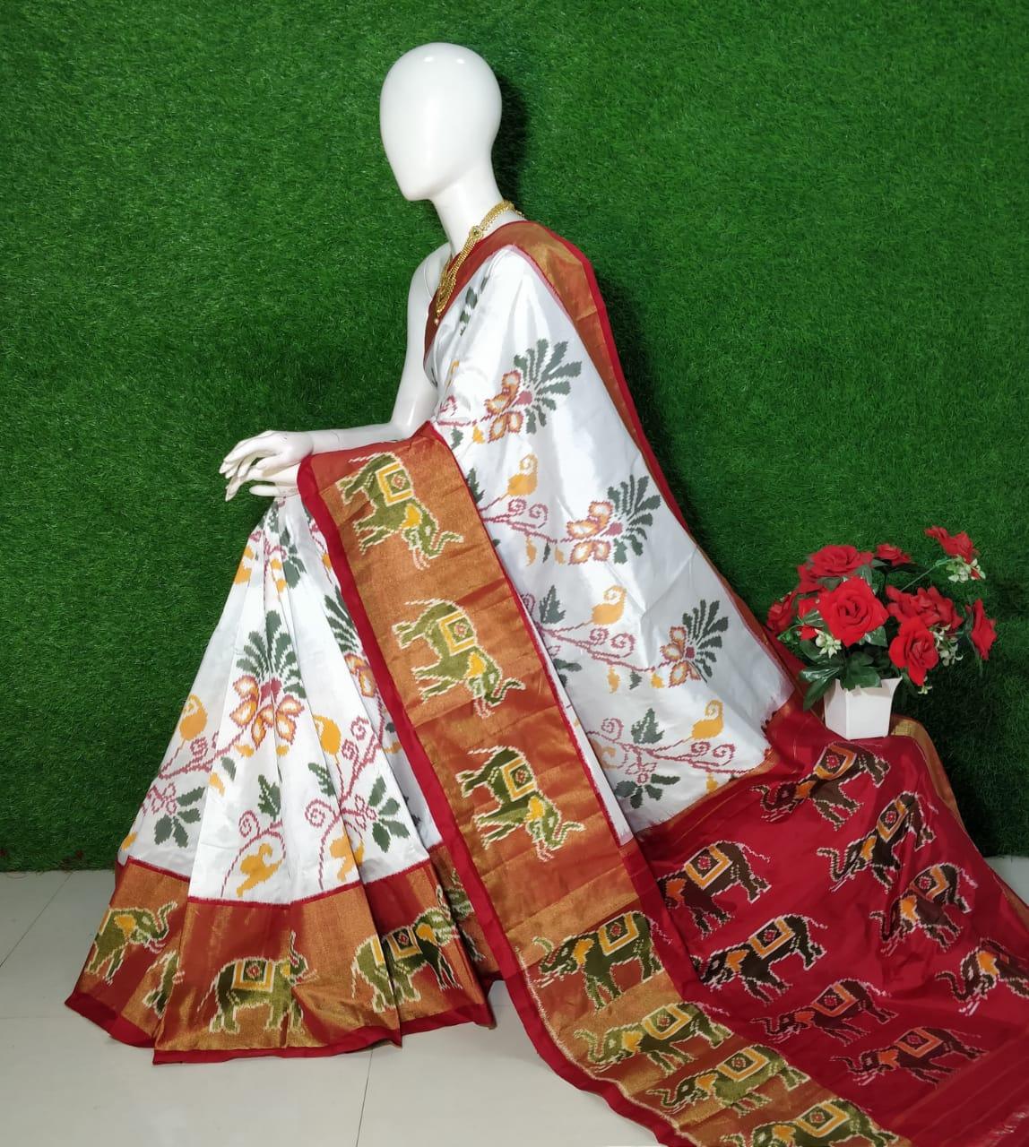 Poichampally Ikkat Kanchi Silk Sarees - Image 4
