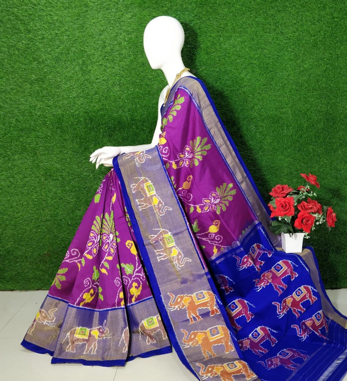 Poichampally Ikkat Kanchi Silk Sarees - Image 6