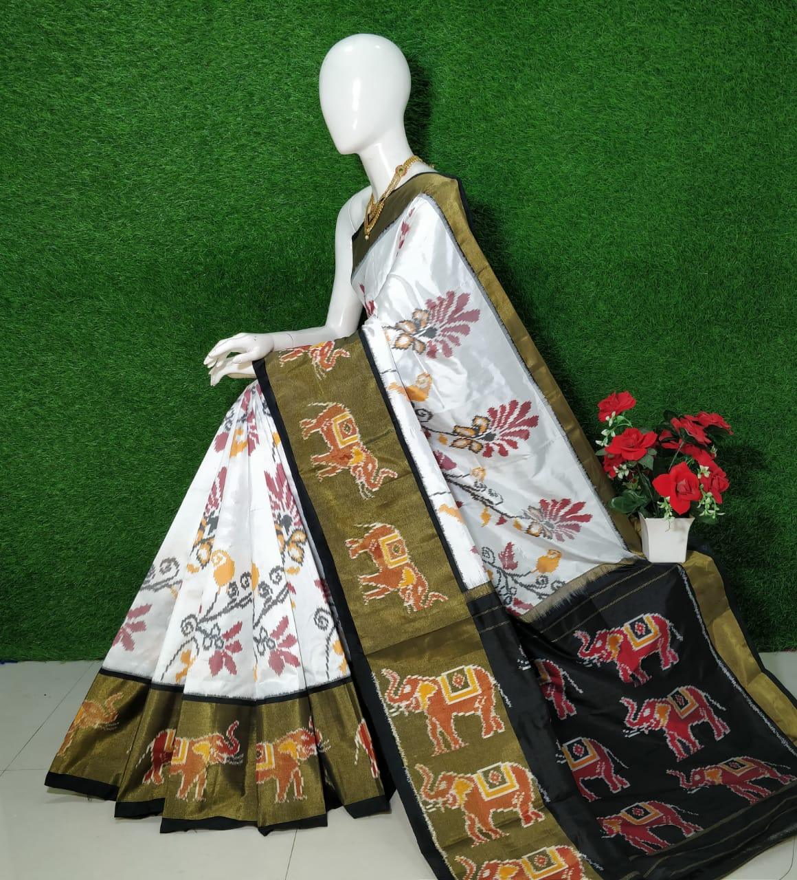 Poichampally Ikkat Kanchi Silk Sarees - Image 8