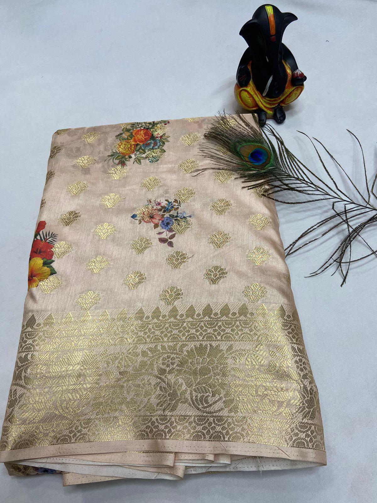 Elegant Crepe Georgette Printed Saree – Perfect for Any Occasion - Image 4