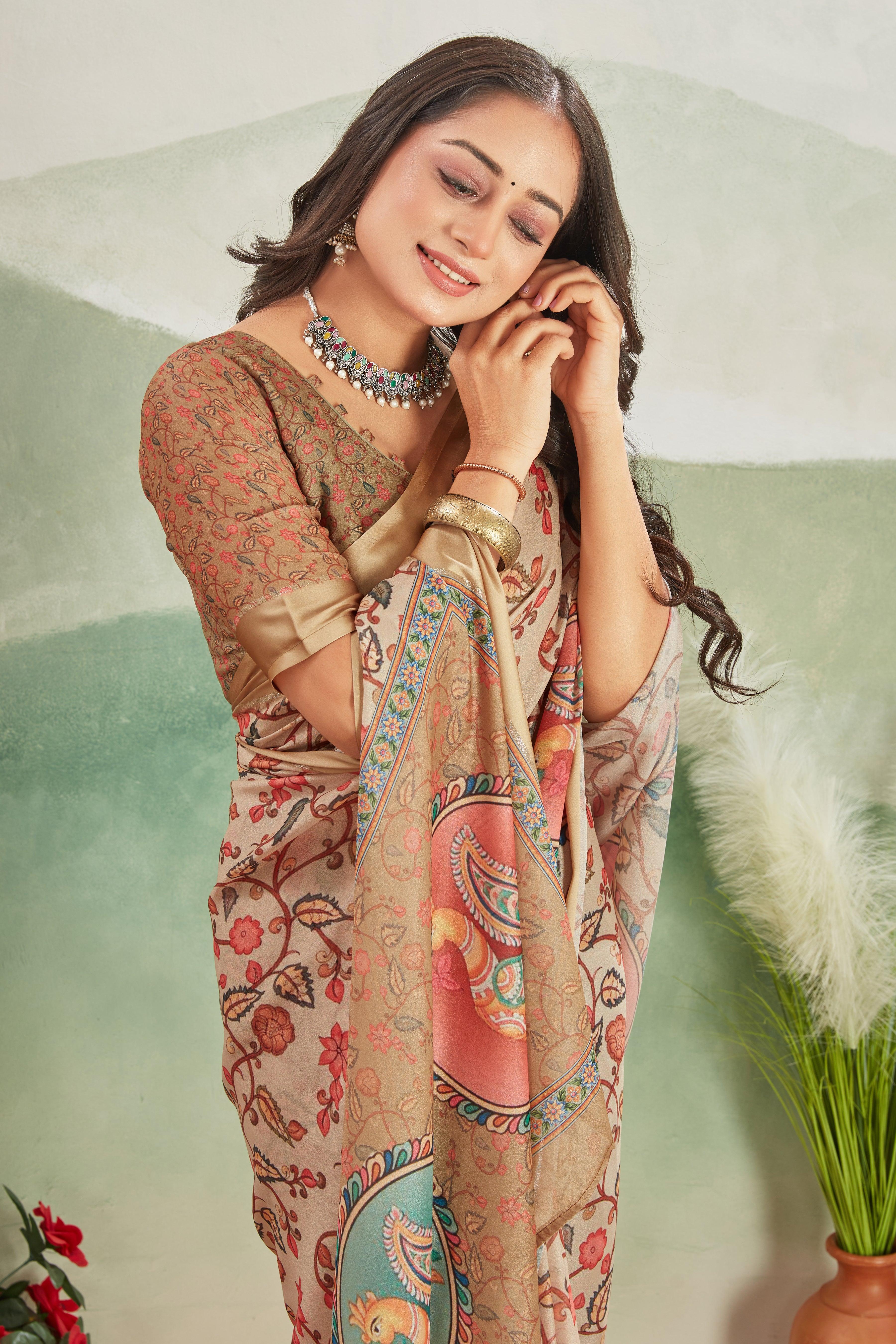 Enchanted Elegance: Mysore Silk with Stunning Pallu and Matching Blouse - Image 6