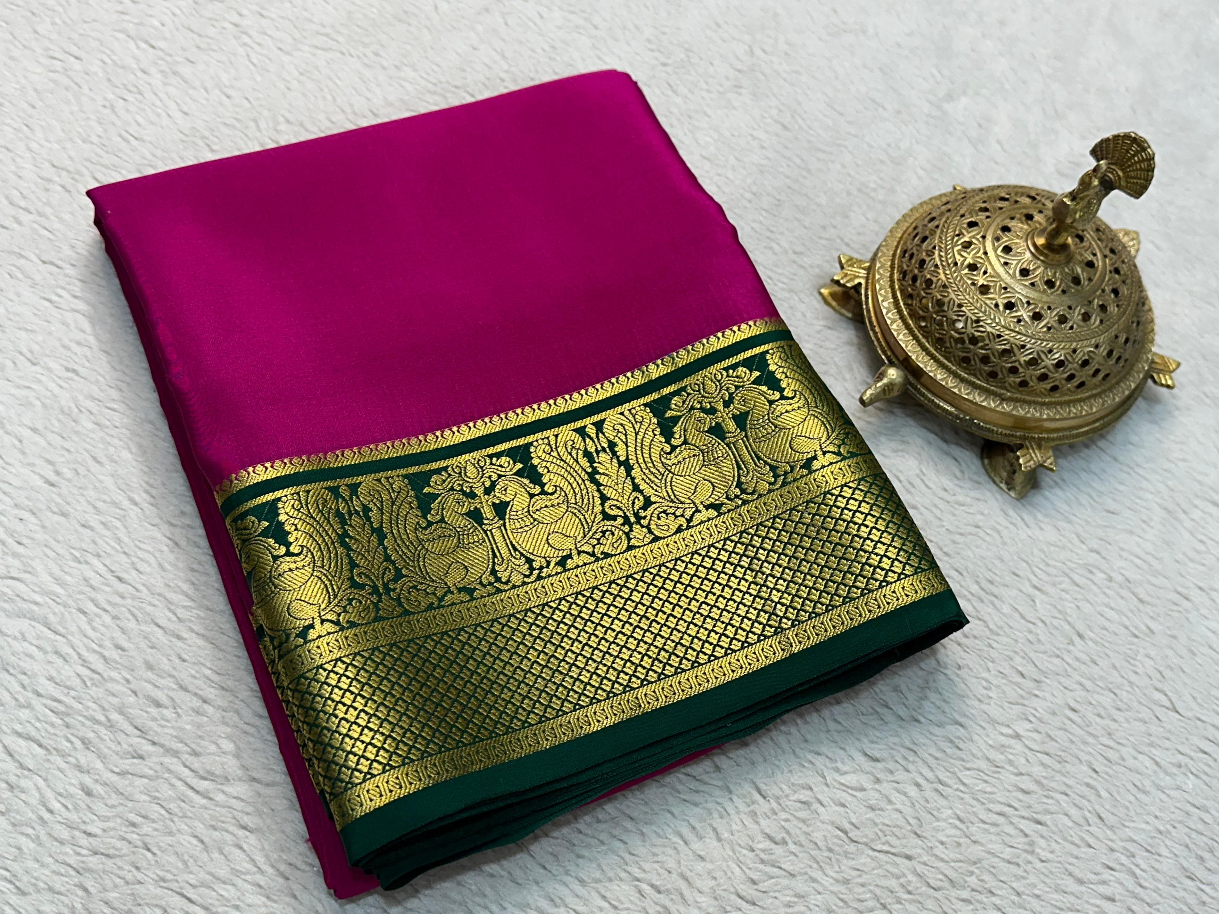 Grace the Occasion with Our Enchanting Rich Peacock Border Sarees - Image 12