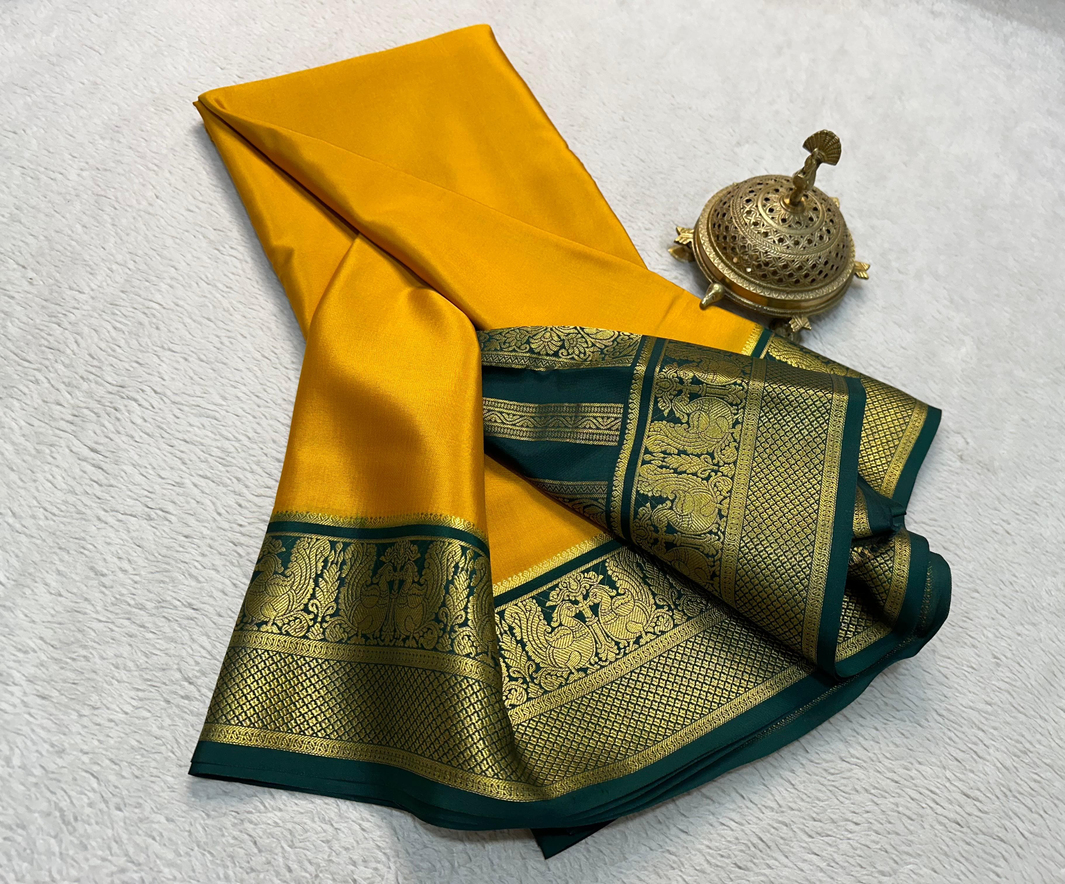 Grace the Occasion with Our Enchanting Rich Peacock Border Sarees - Image 16
