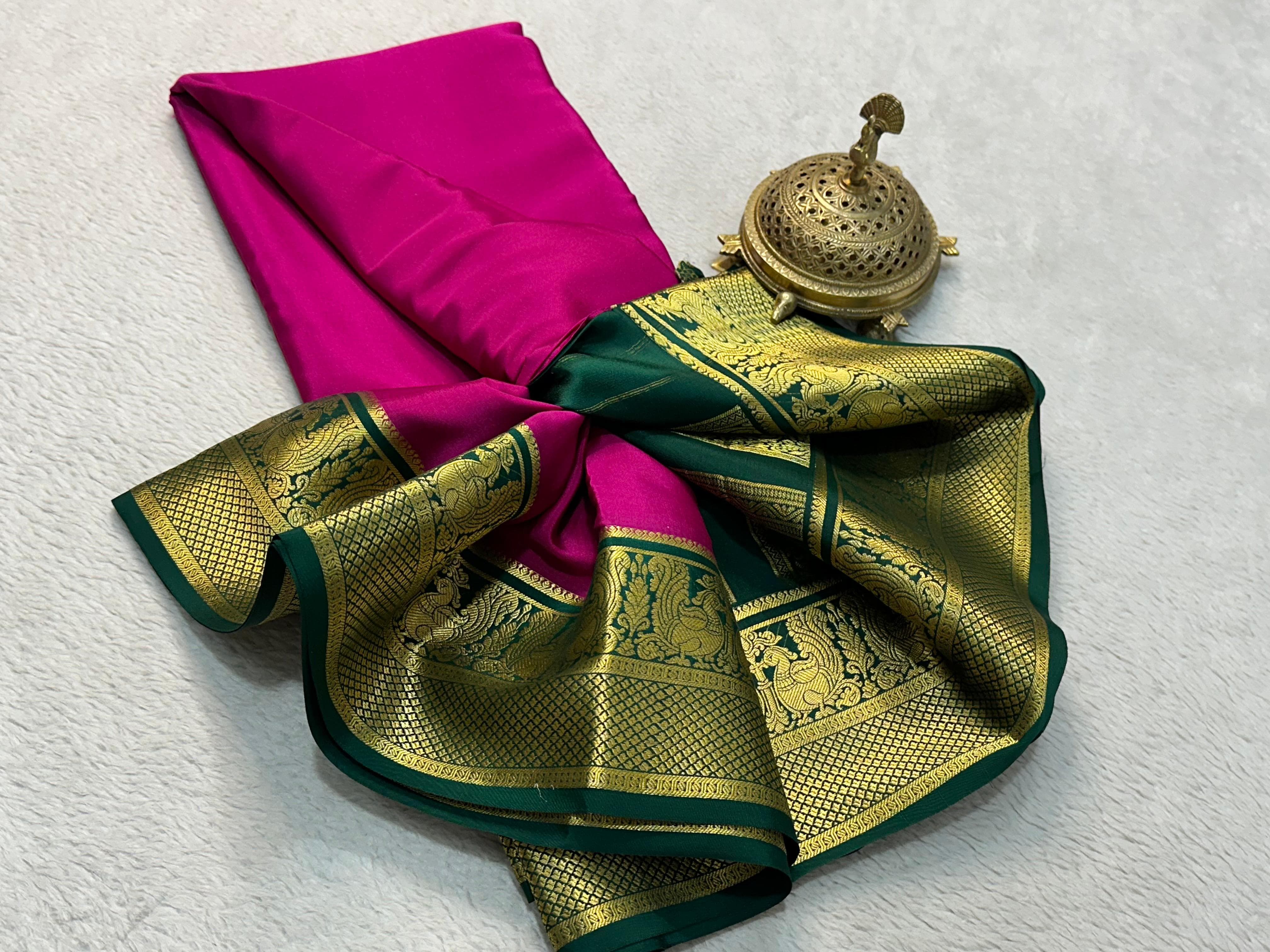 Grace the Occasion with Our Enchanting Rich Peacock Border Sarees - Image 19