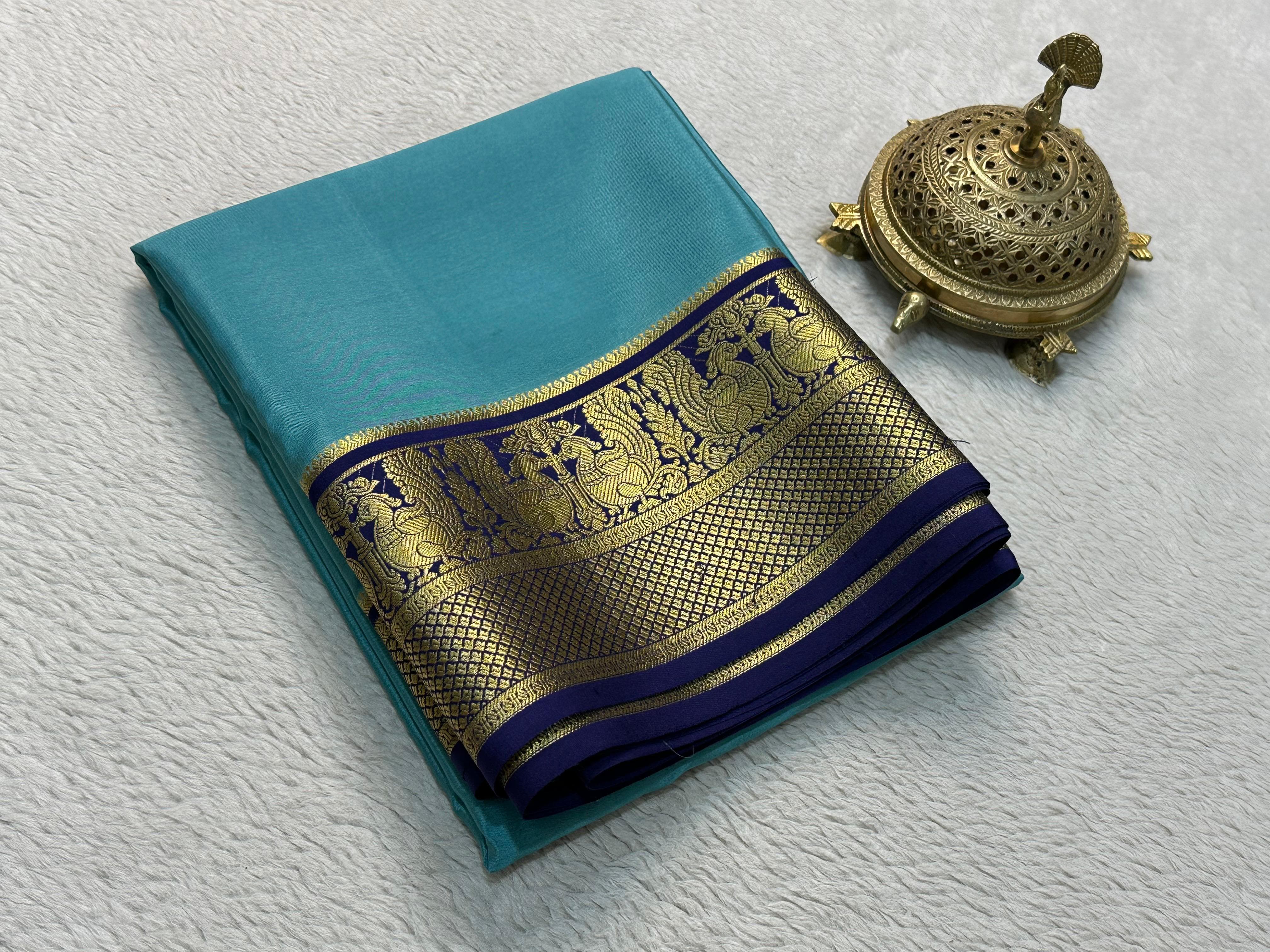 Grace the Occasion with Our Enchanting Rich Peacock Border Sarees - Image 4