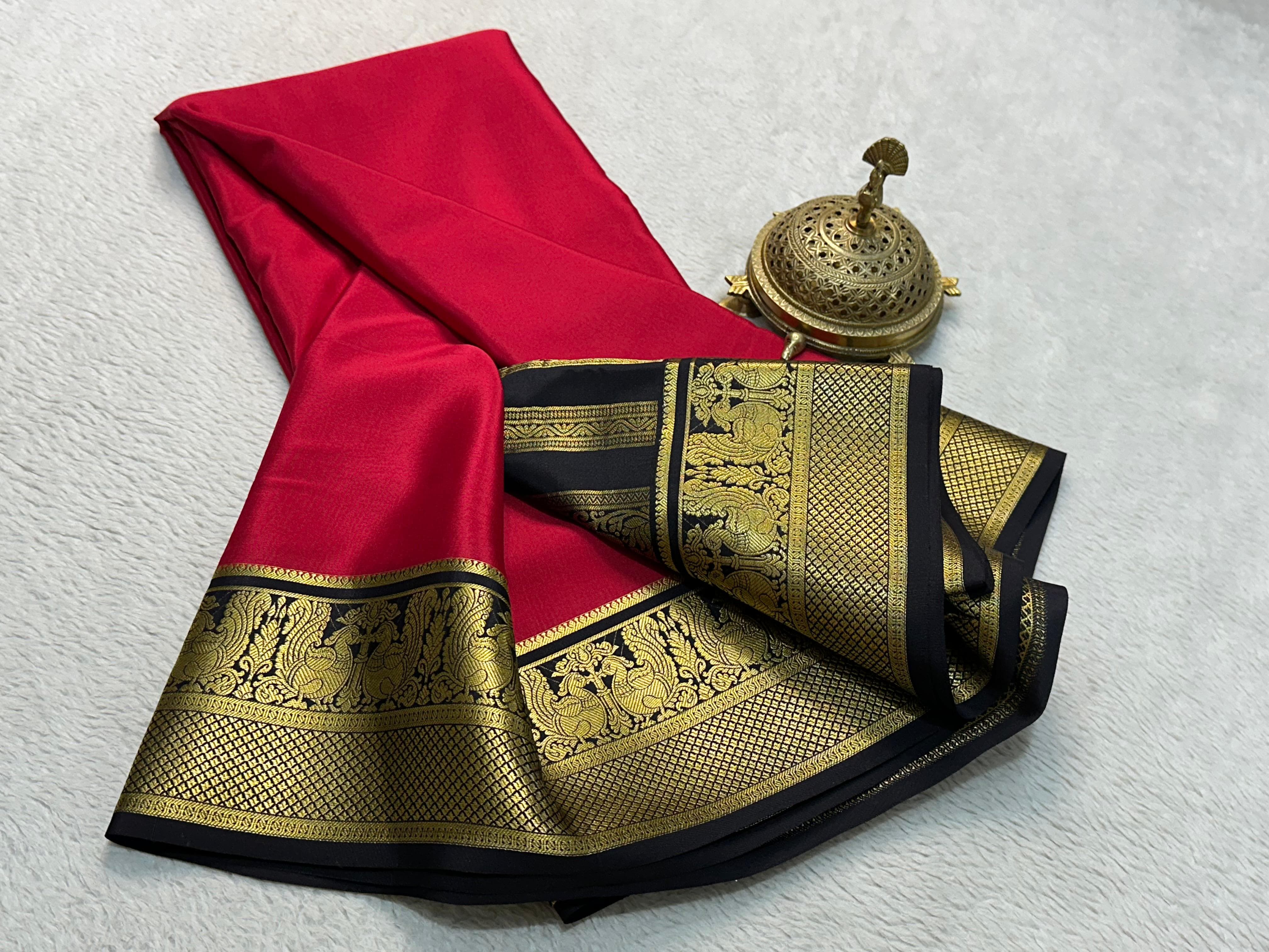 Grace the Occasion with Our Enchanting Rich Peacock Border Sarees - Image 8