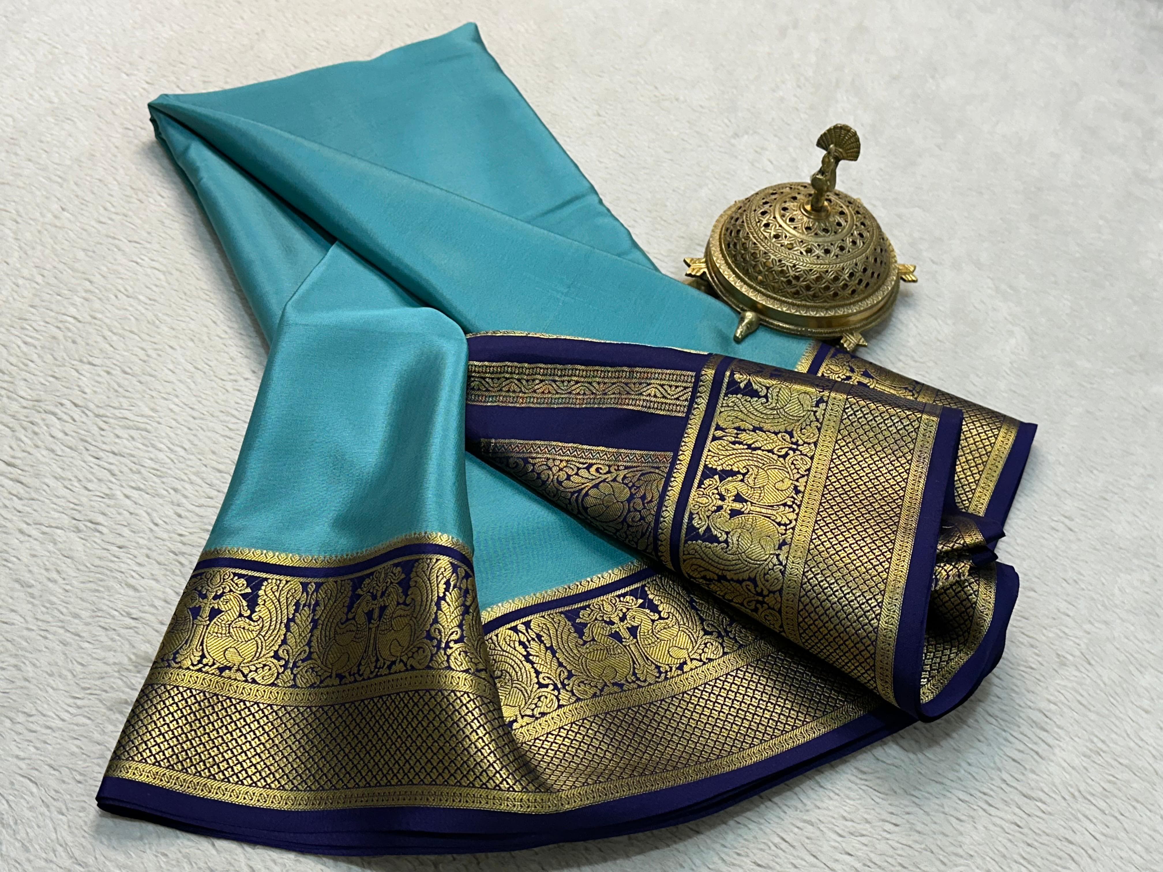 Grace the Occasion with Our Enchanting Rich Peacock Border Sarees - Image 9