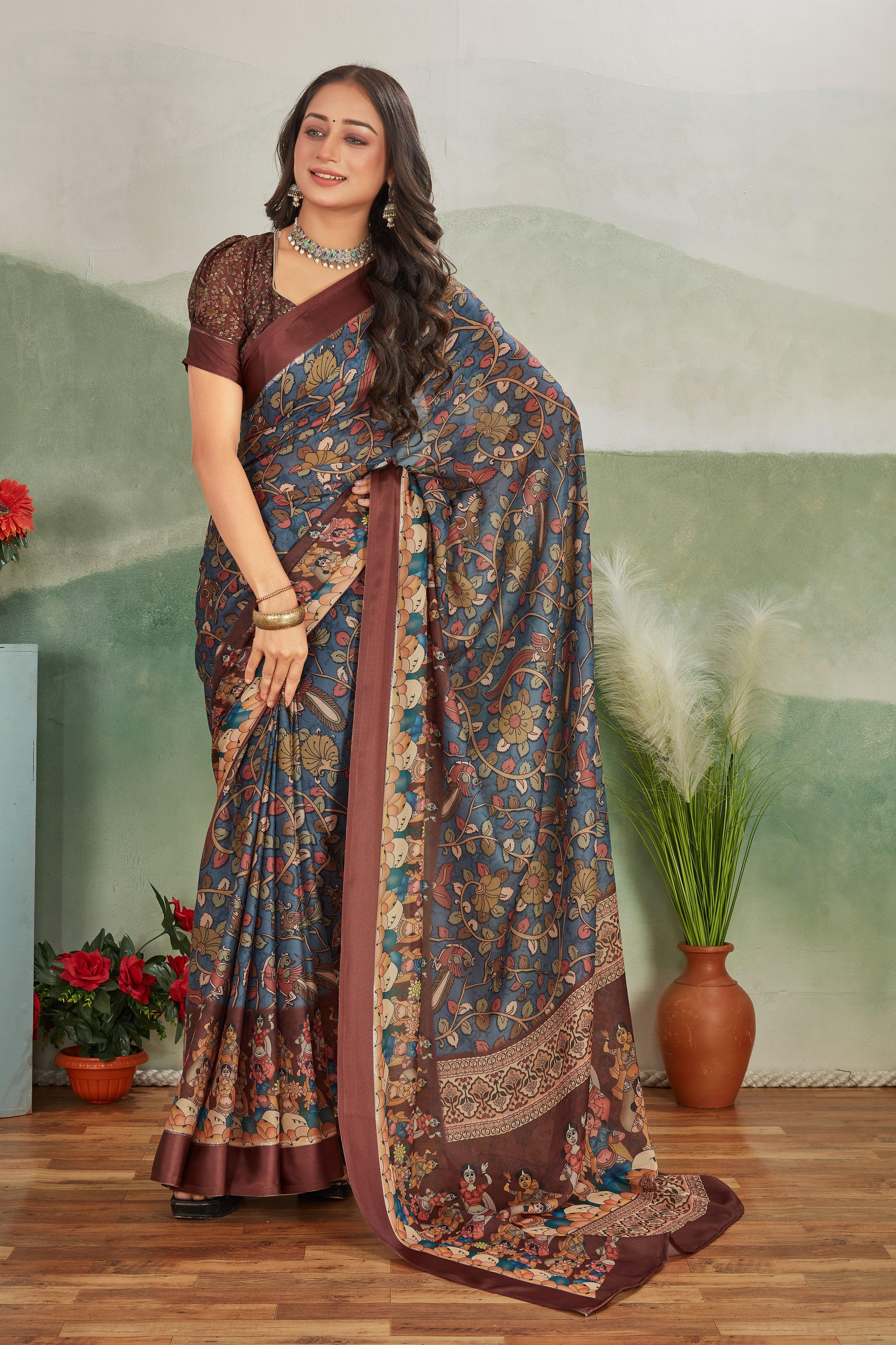Luxurious Weave: Mysore Soft Crepe Silk with Artisan Pallu Designs - Image 3