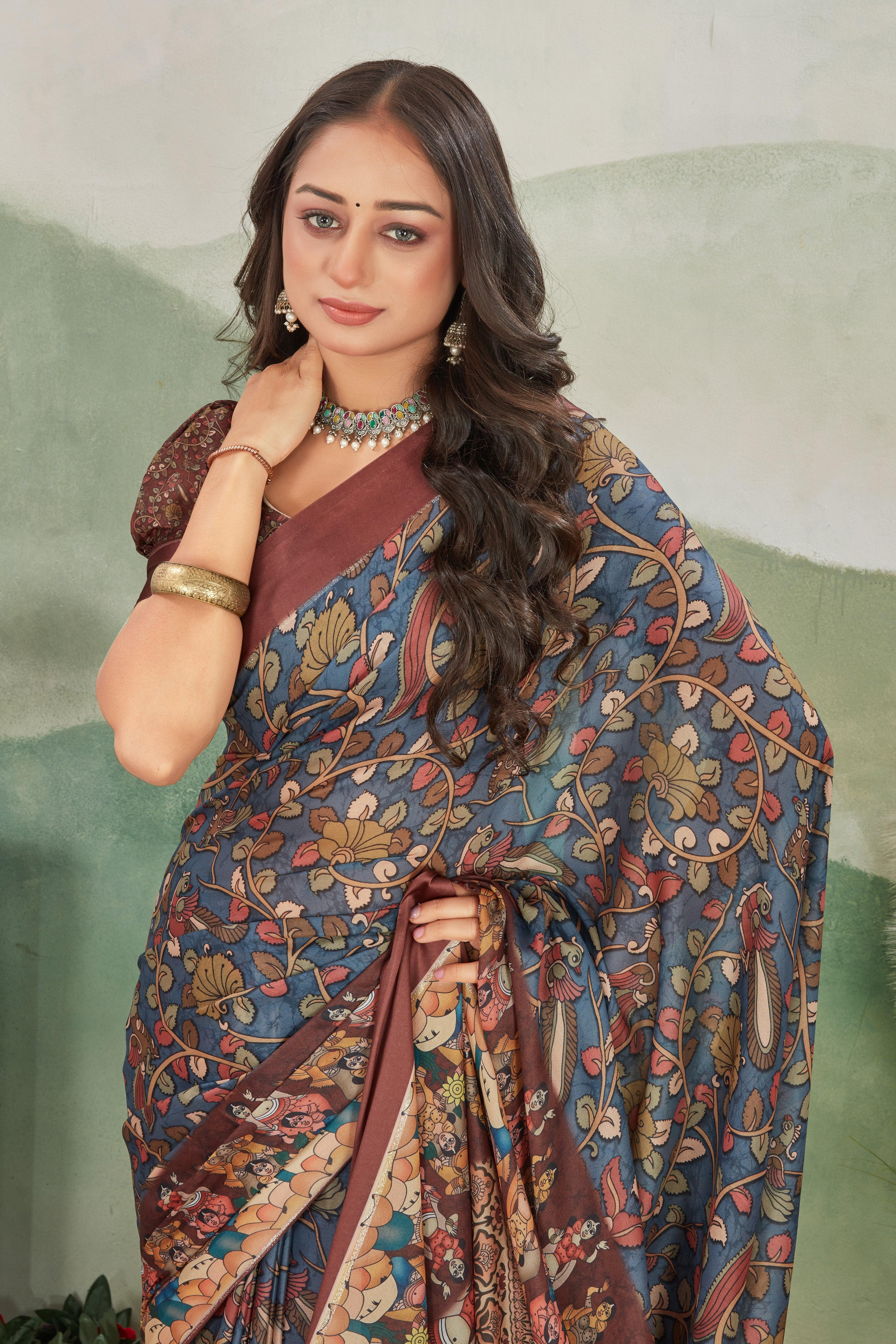 Luxurious Weave: Mysore Soft Crepe Silk with Artisan Pallu Designs - Image 4
