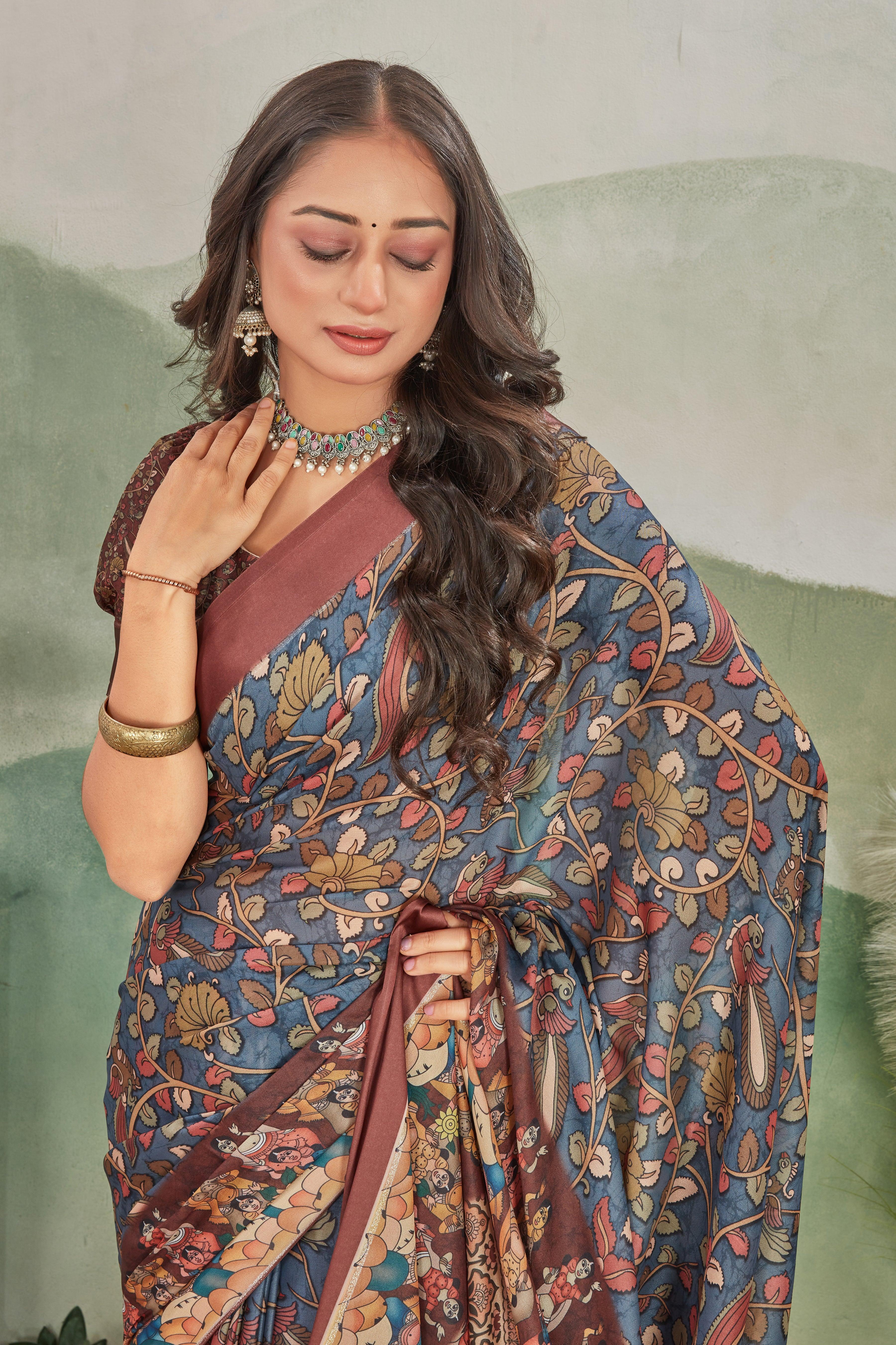 Luxurious Weave: Mysore Soft Crepe Silk with Artisan Pallu Designs - Image 5