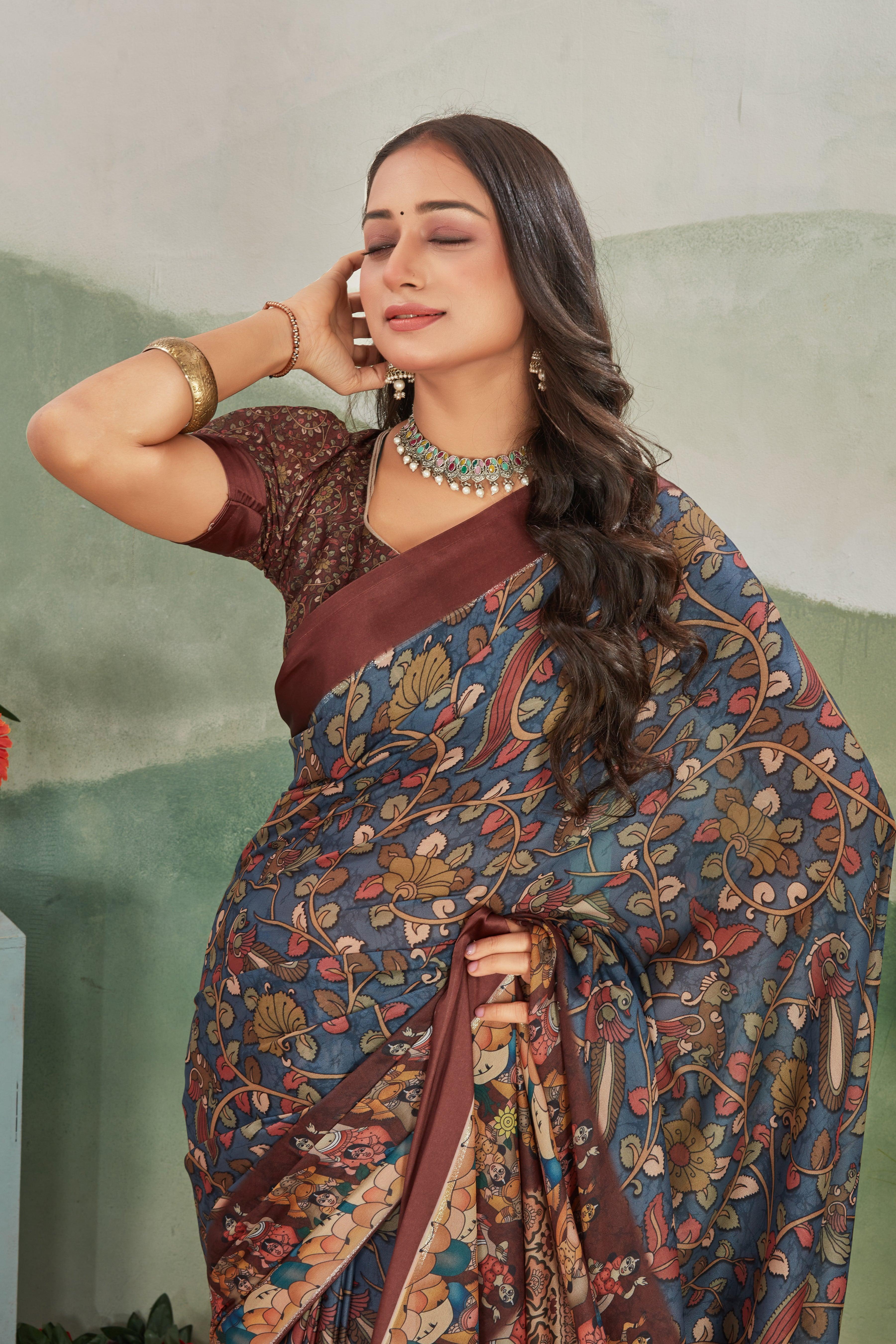 Luxurious Weave: Mysore Soft Crepe Silk with Artisan Pallu Designs - Image 6