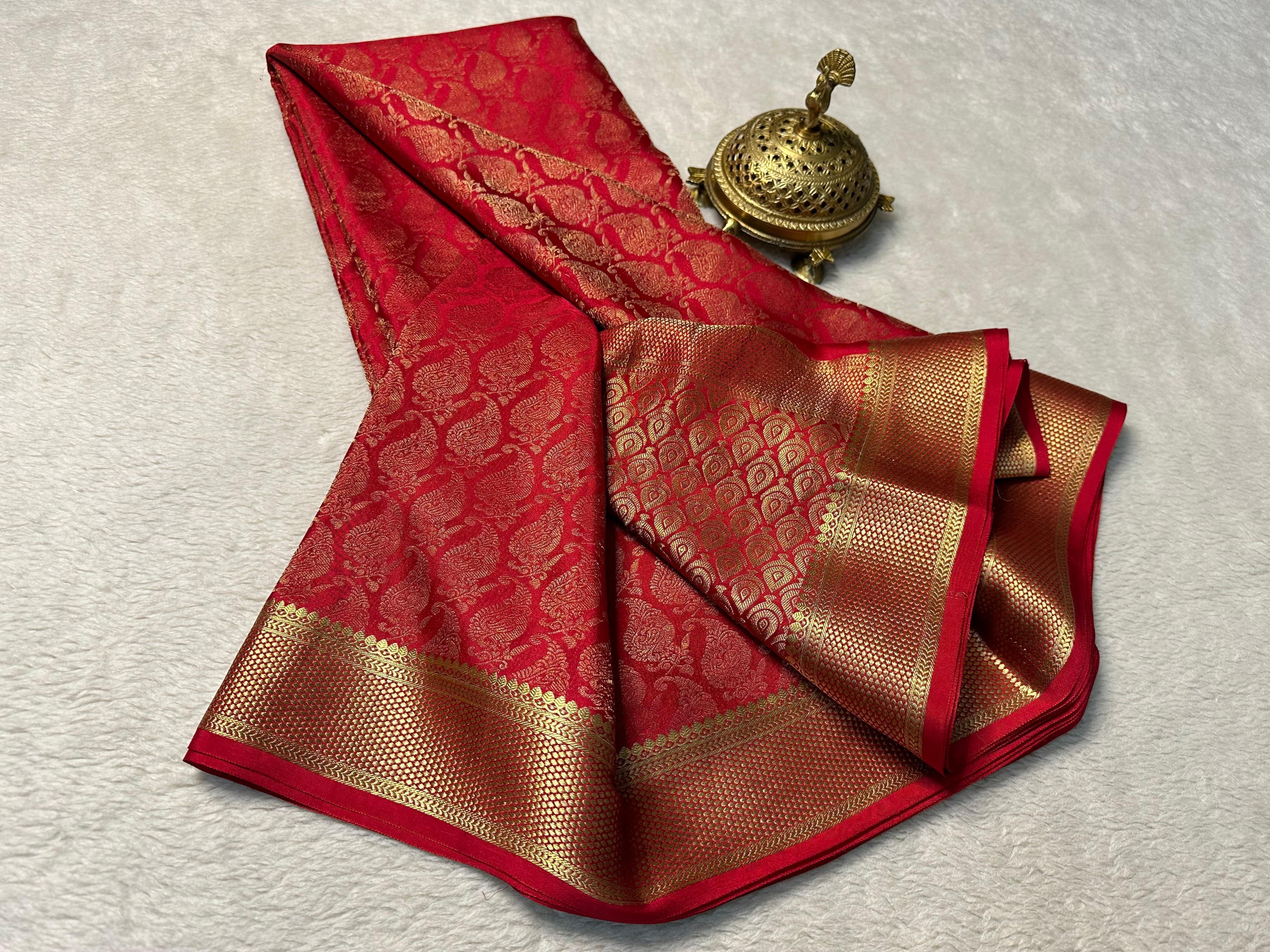 Shop Luxurious Lace: Pure Mysore Silk for Celebrations - Image 6