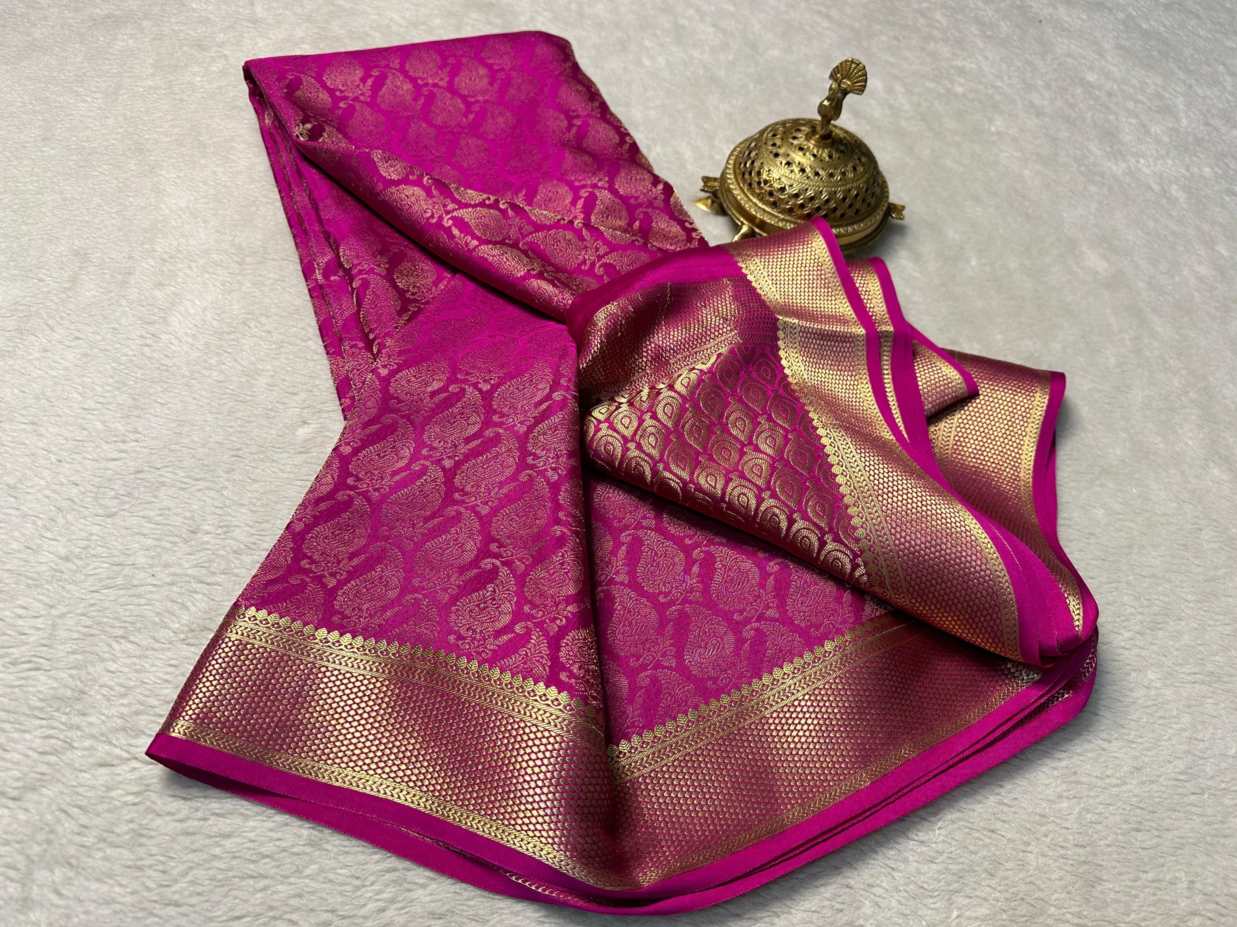 Shop Luxurious Lace: Pure Mysore Silk for Celebrations - Image 7