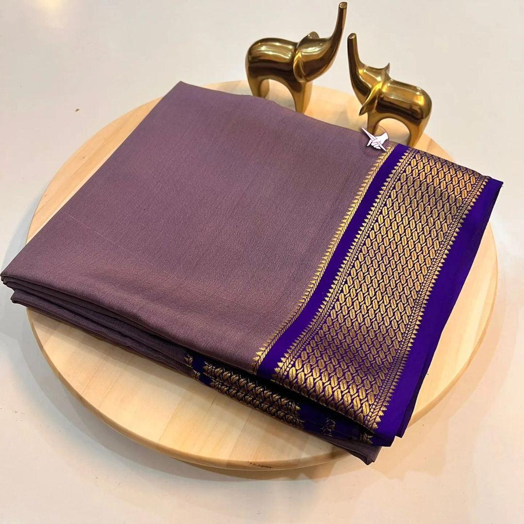 Royal Threads: Classic Mysore Silk Sarees in Vibrant Hues - Image 8