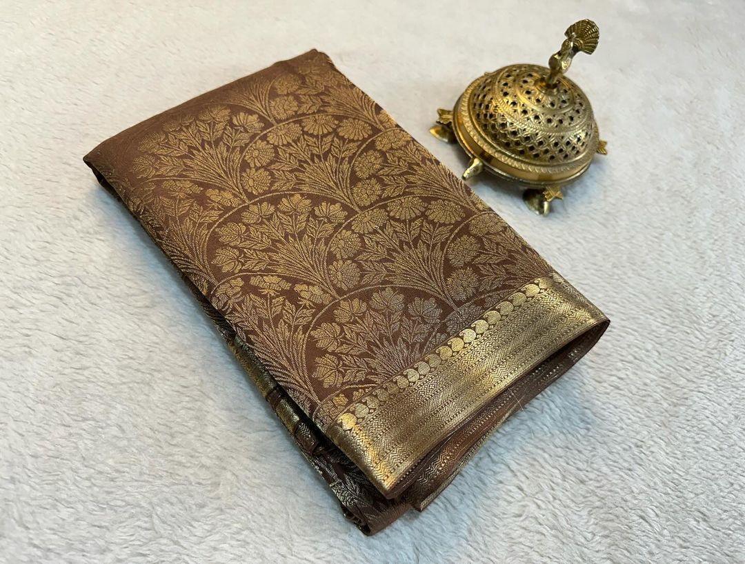 Shop the Elegance: Pure Brocade Mysore Silk Saree Collection - Image 19