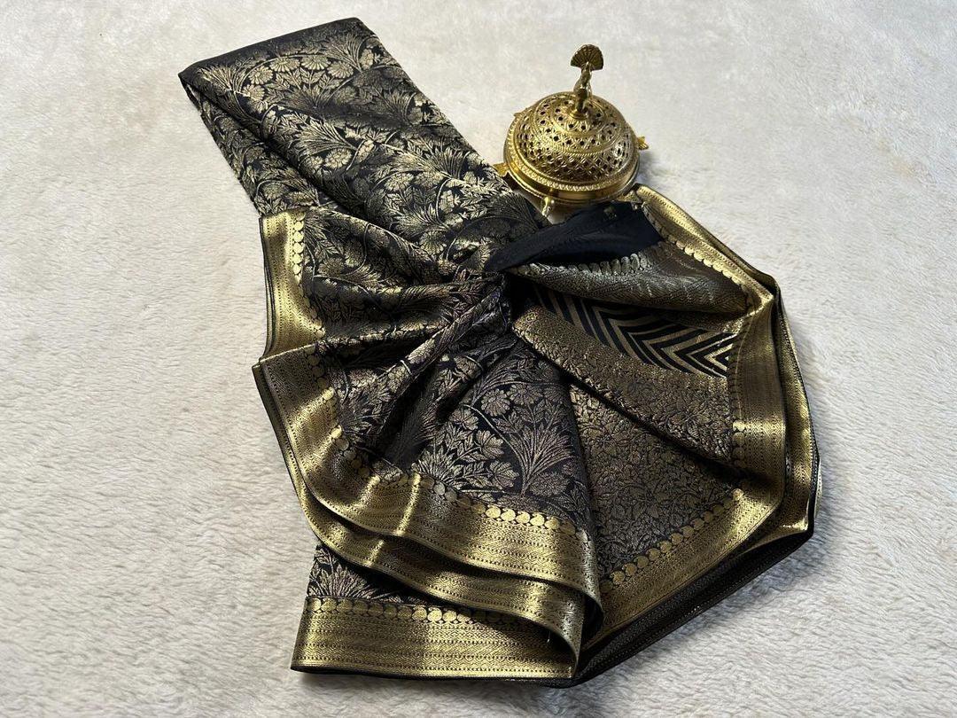 Shop the Elegance: Pure Brocade Mysore Silk Saree Collection - Image 27