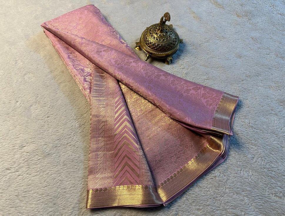Shop the Elegance: Pure Brocade Mysore Silk Saree Collection - Image 25