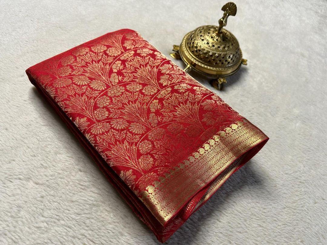 Shop the Elegance: Pure Brocade Mysore Silk Saree Collection - Image 20