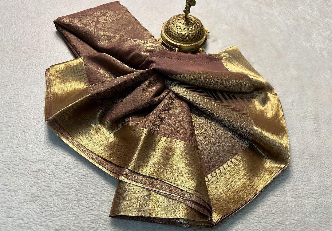 Shop the Elegance: Pure Brocade Mysore Silk Saree Collection - Image 18