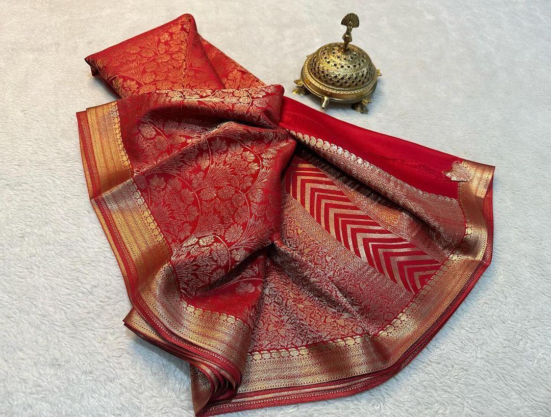 Shop the Elegance: Pure Brocade Mysore Silk Saree Collection - Image 21