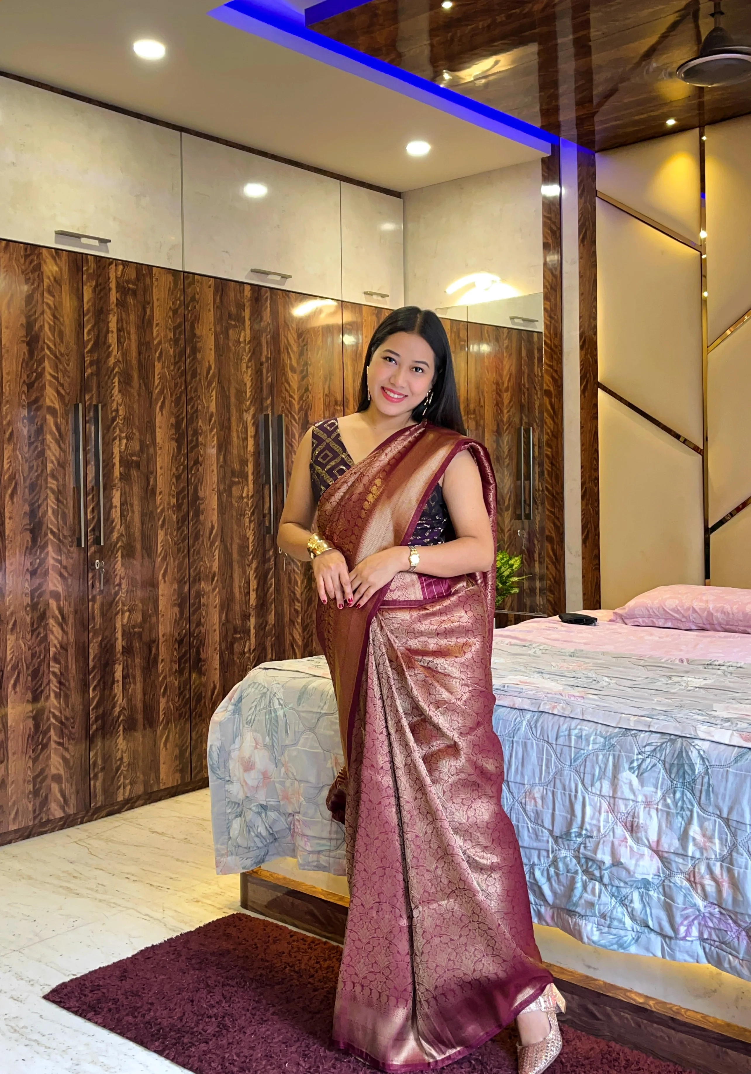 Drape Yourself in Heritage: Pure Brocade Silk Sarees - Image 30
