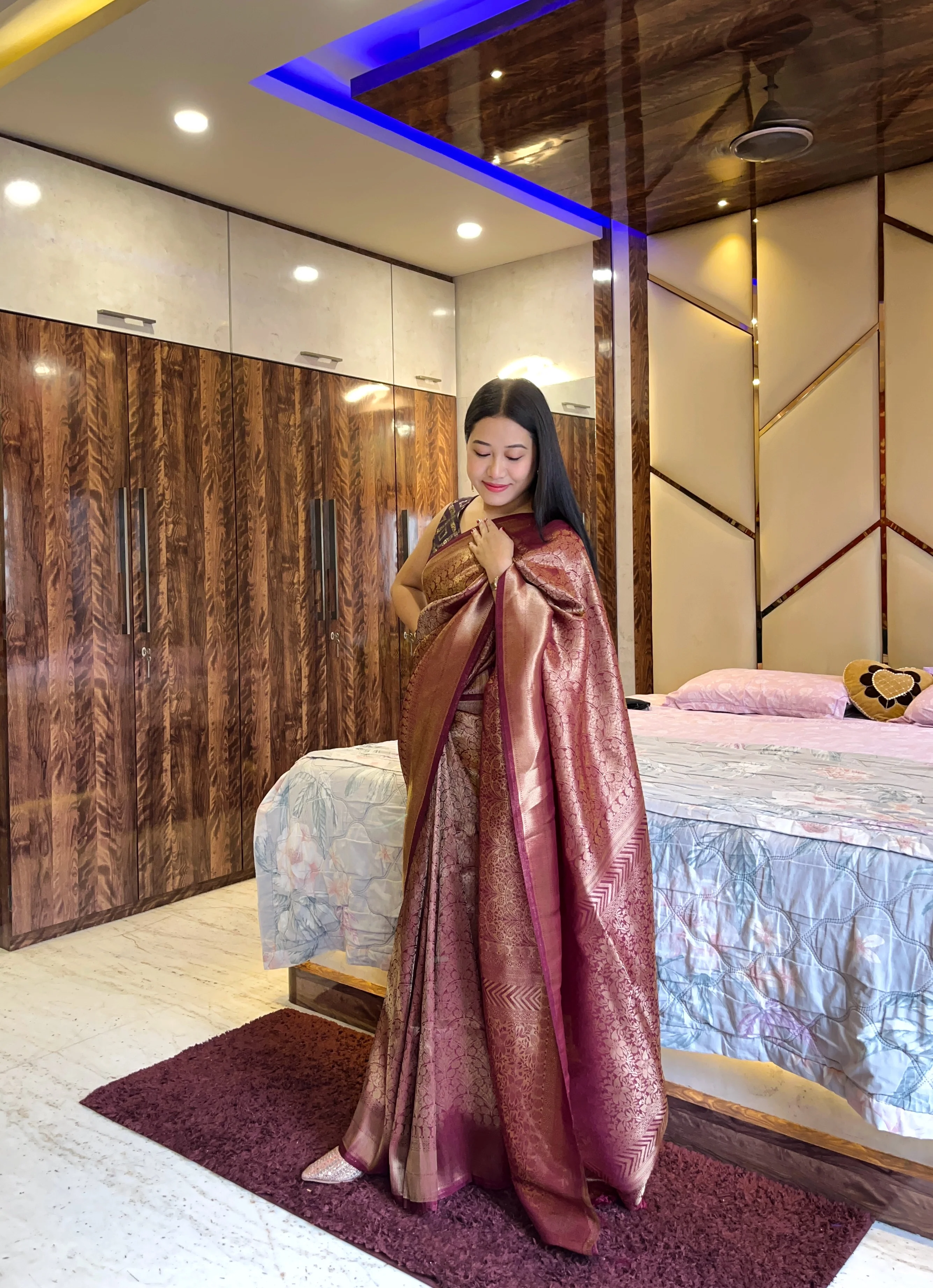 Drape Yourself in Heritage: Pure Brocade Silk Sarees - Image 32