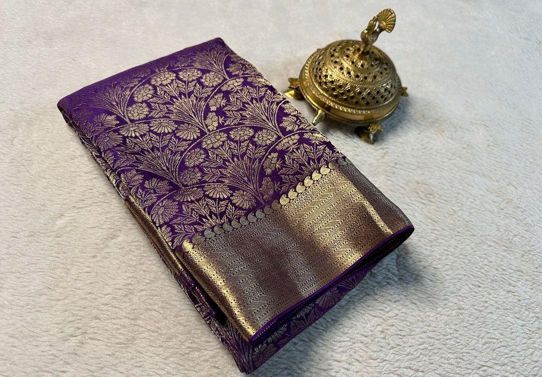 Shop the Elegance: Pure Brocade Mysore Silk Saree Collection - Image 17