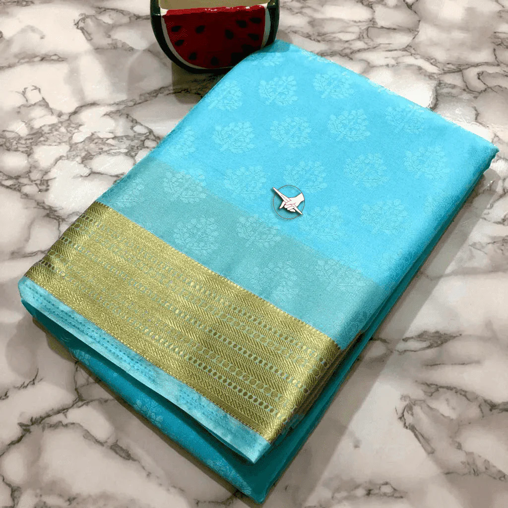 Exclusive Mysore Silk Saree – Traditional Zari Border Luxury - Image 7