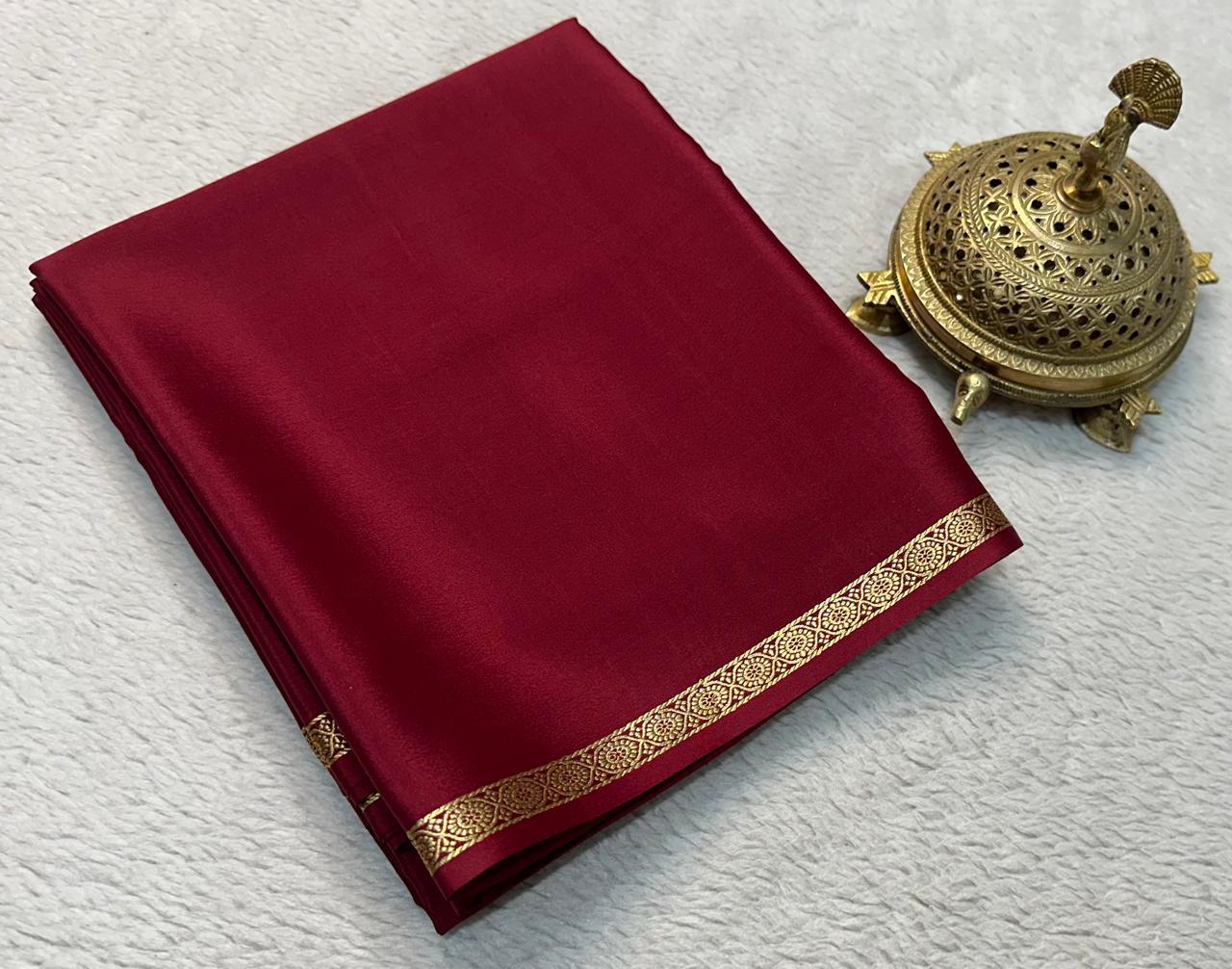 Sartorial Sophistication: Line Pallu Sarees with Petite Borders in Vibrant Solids - Image 10