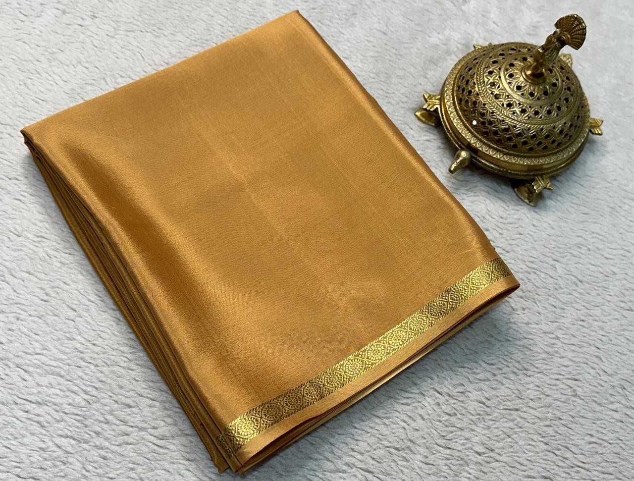 Sartorial Sophistication: Line Pallu Sarees with Petite Borders in Vibrant Solids - Image 14