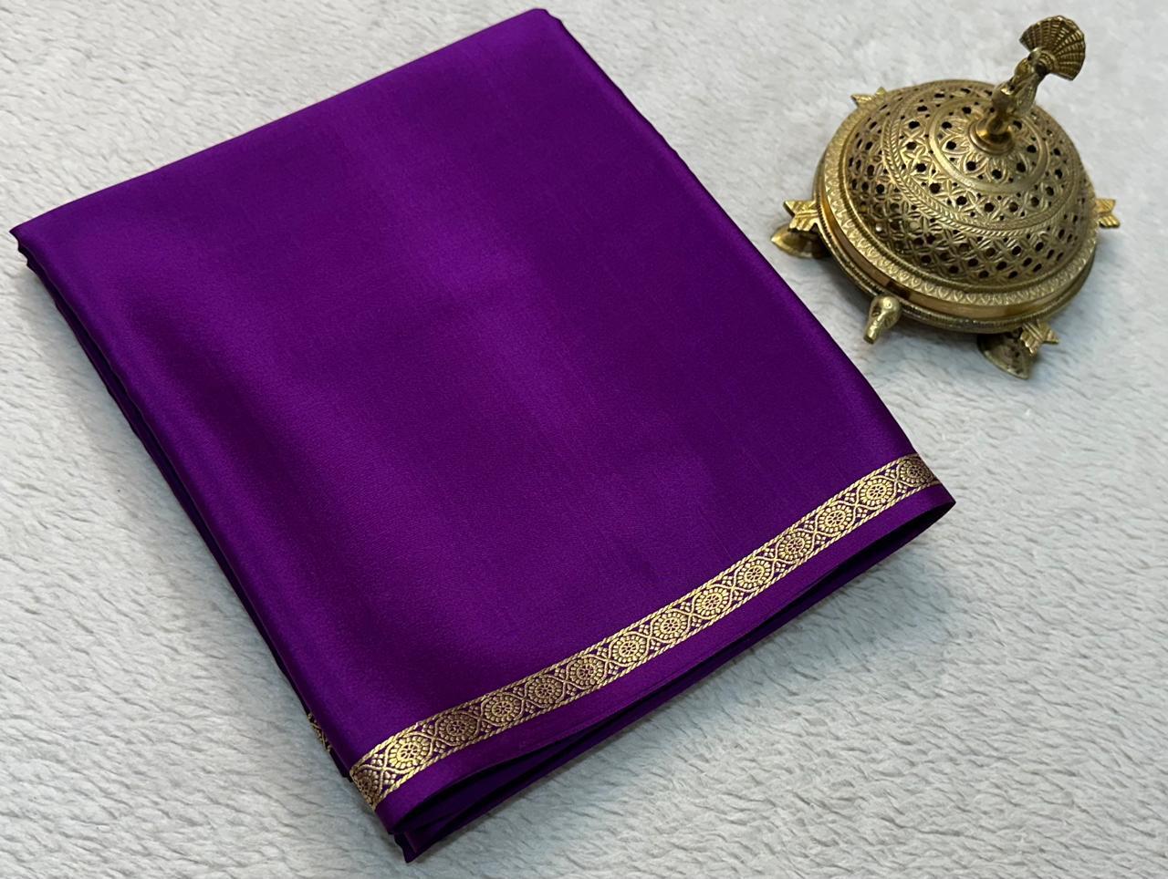 Sartorial Sophistication: Line Pallu Sarees with Petite Borders in Vibrant Solids - Image 7