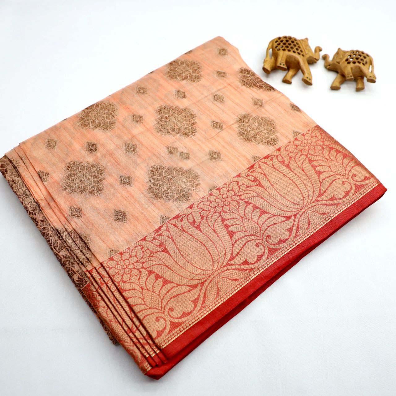 Premium Bridal Wear Silk Sarees – Handloom Zari Border Design - Image 6
