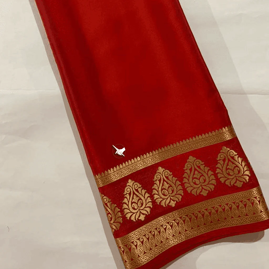 Mysore silk sarees enhanced with beautiful zari border for luxurious celebrations - Image 5