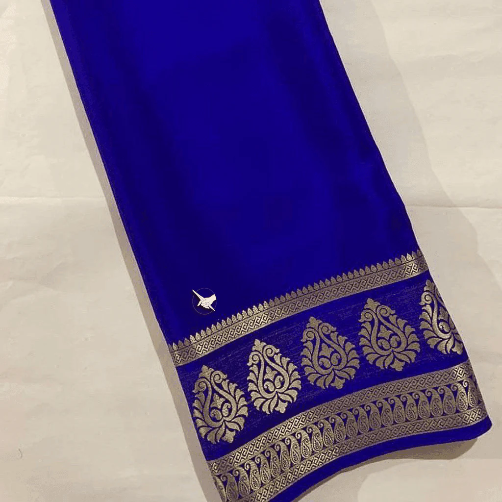 Mysore silk sarees enhanced with beautiful zari border for luxurious celebrations - Image 3